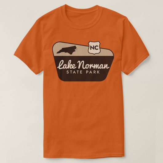 Normannischer Staat Park North olina Begrüßungszei T-Shirt (Design vorne)