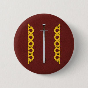 Normannisches Mittelalter - Schwert und dekorative Button