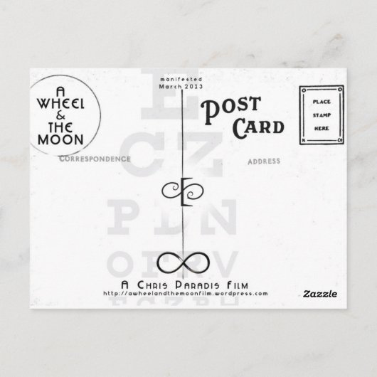 NORMAN'S LOTUS VISION POSTKARTE (Rückseite)