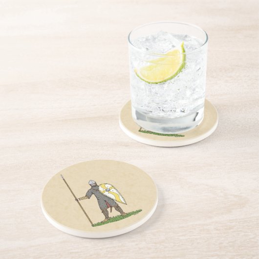 Normanscher Ritterzirk 1066 Getränkeuntersetzer (Seite)