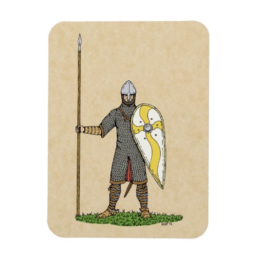 Normanscher Ritterzirk 1066 Magnet (Vertikal)