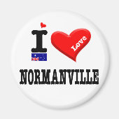 NORMANVILLE - I-Liebe Magnet (Vorne)