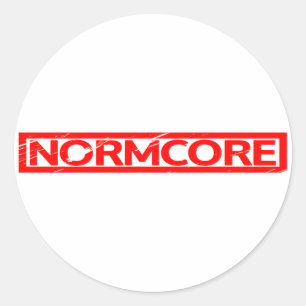 Normcore-Briefmarke Runder Aufkleber
