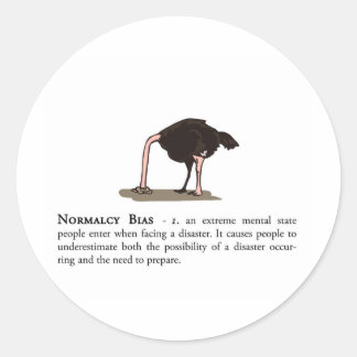 Normcy Bias Runder Aufkleber