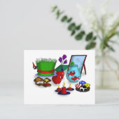 Norooz-Cartoon Postkarte (Stehend Vorderseite)