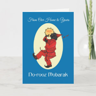 Norooz Haji Firuz Persian 'From Our Zuhause to You Feiertagskarte