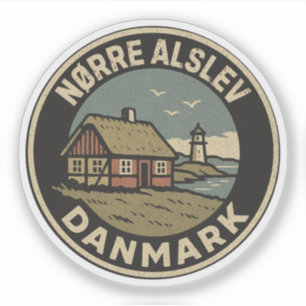 Nørre Alslev, Dänemark Danmark Aufkleber