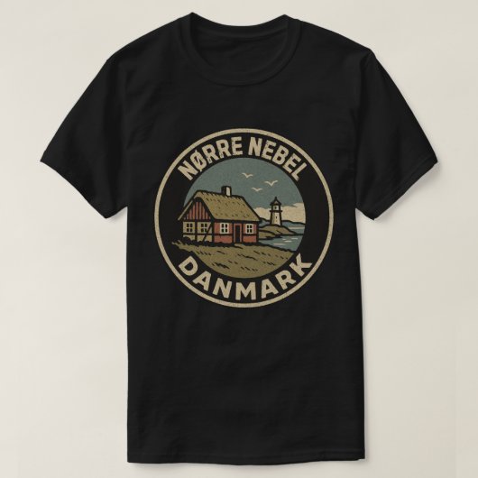 Nørre Nebel, Dänemark Danmark T-Shirt (Design vorne)