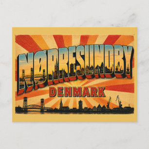 Nørresundby Dänemark-Brücke Postkarte