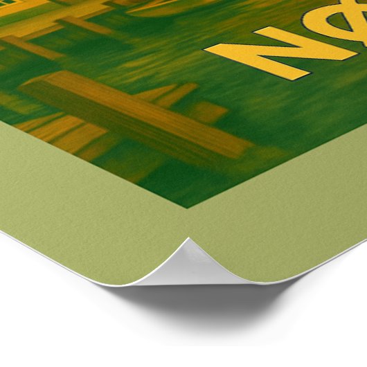 Nørresundby Denmark Bridge Poster (Ecke)