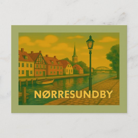 Nørresundby Denmark Bridge Postkarte (Vorderseite)
