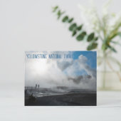 Norris Geyser-Becken Yellowstone-Nationalpark Postkarte (Stehend Vorderseite)