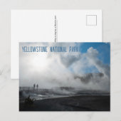 Norris Geyser-Becken Yellowstone-Nationalpark Postkarte (Vorne/Hinten)