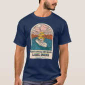 Norris Lake Days Boat Waves Sun Rays individuell a T-Shirt (Vorderseite)