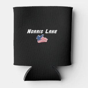 Norris Lake Tennessee American Eagle Flag Kunstwer Dosenkühler