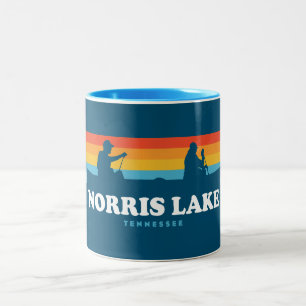 Norris Lake Tennessee Canoe Zweifarbige Tasse