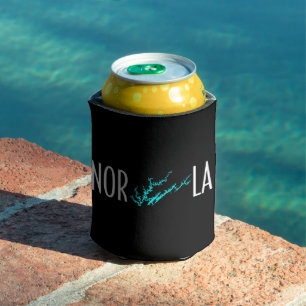 Norris Lake Tennessee Cyan Ufer Grafik Kunst Dosenkühler
