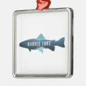 Norris Lake Tennessee Fisch Ornament Aus Metall (Links)