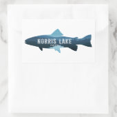 Norris Lake Tennessee Fisch Rechteckiger Aufkleber (Tasche)