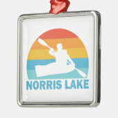 Norris Lake Tennessee Kayak Ornament Aus Metall (Links)