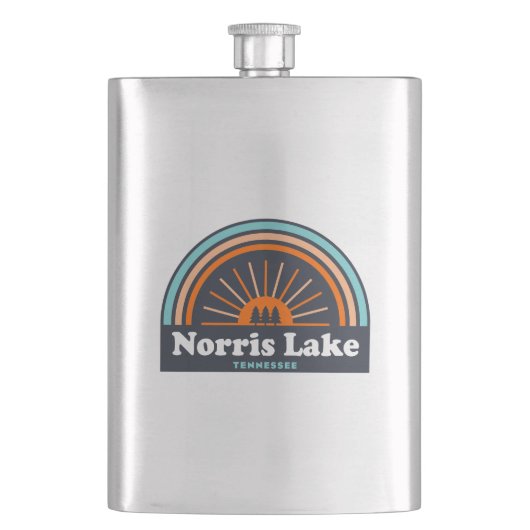 Norris Lake Tennessee Rainbow Flachmann (Vorderseite)