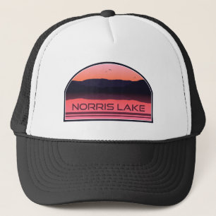 Norris Lake Tennessee Red Sunrise Truckerkappe