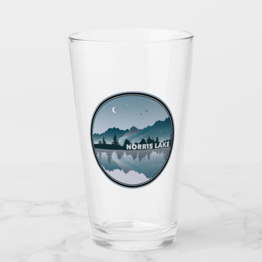 Norris Lake Tennessee Reflection Glas (Vorderseite)
