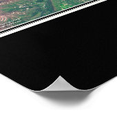 Norris Lake Tennessee Satelliten-Poster Karte Poster (Ecke)