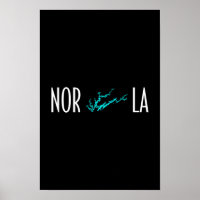 Norris Lake Tennessee Uferkarte Typografie