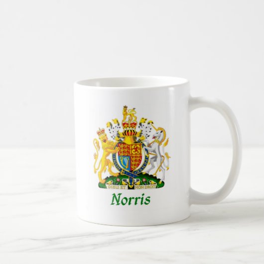Norris Schild von Großbritannien Kaffeetasse (Rechts)