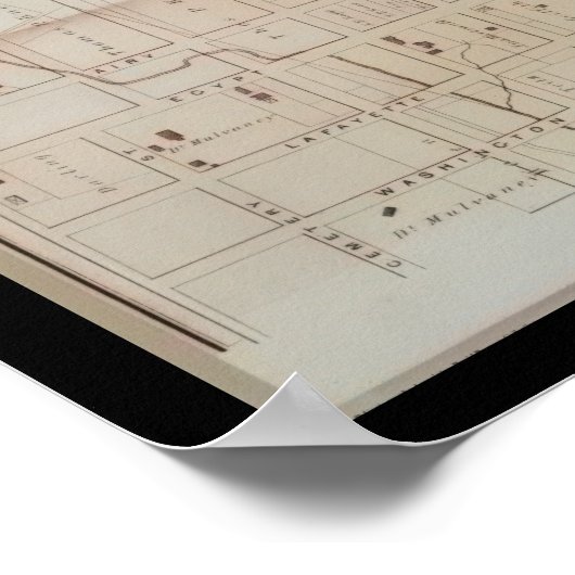 Norristown Map PA Pennsylvania 1871 Poster (Ecke)