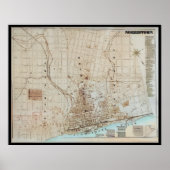 Norristown Map PA Pennsylvania 1871 Poster (Vorne)