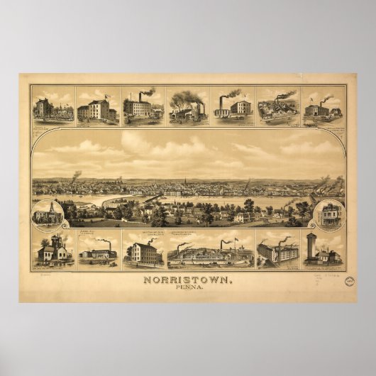 Norristown, Pennsylvania (1881) Poster (Vorne)
