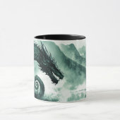 Norse Dragon Viking Samhain Halloween Tasse (Zentrum)