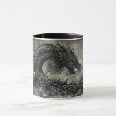 Norse Dragon Viking Samhain Halloween Tasse (Zentrum)