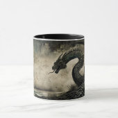 Norse Dragon Viking Samhain Halloween Tasse (Zentrum)