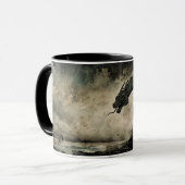 Norse Dragon Viking Samhain Halloween Tasse (Vorderseite Links)