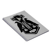 Norse God Thammer Notebook Notizblock (Rechte Seite)