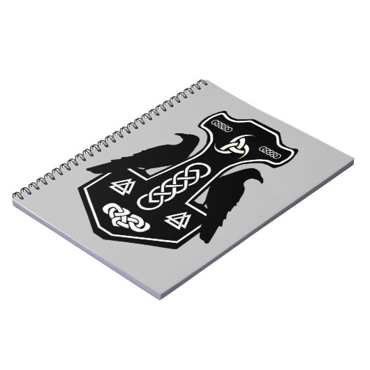 Norse God Thammer Notebook Notizblock (Linke Seite)