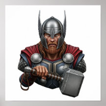 Norse God Thor Portrait