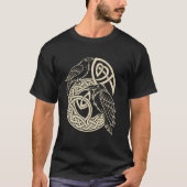 Norse Knüpfarbeit Ravens u2013 Huginn & Muninn Vik T-Shirt (Vorderseite)