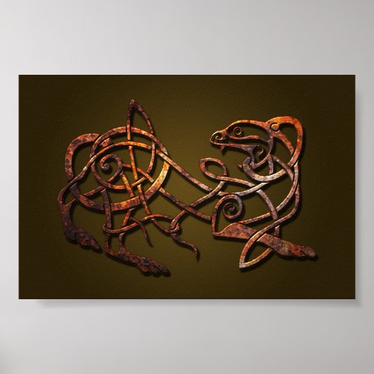 Norse Lion Poster (Vorne)