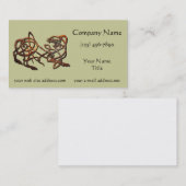 Norse Lion Rusty Metal Visitenkarte (Vorne/Hinten)