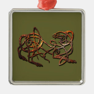 Norse Lion Silbernes Ornament