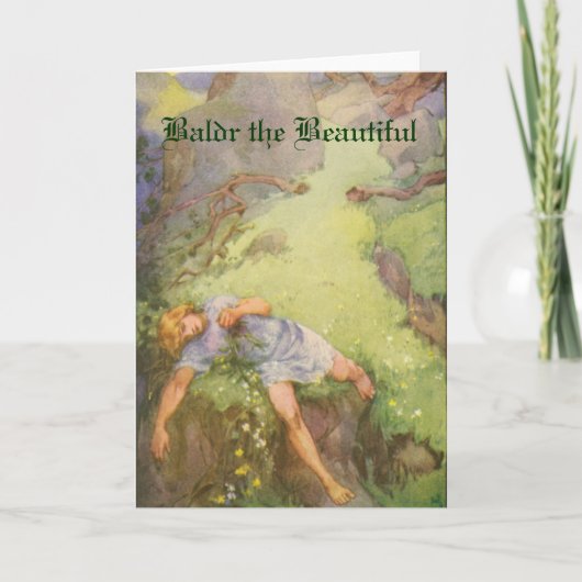 Norse Mythology - Baldr die schöne Grußkarte Karte (Vorderseite)
