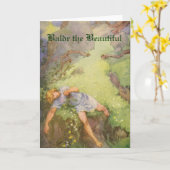 Norse Mythology - Baldr die schöne Grußkarte Karte (Gelbe Blume)