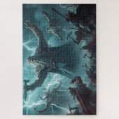 Norse Mythology Battle Scene Jigsaw Puzzle (Vertikal)