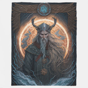 Norse Mythology Odin Blanket Fleecedecke