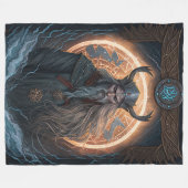 Norse Mythology Odin Blanket Fleecedecke (Vorderseite (Horizontal))