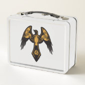 Norse Raven Metal Lunch Box (Rückseite)